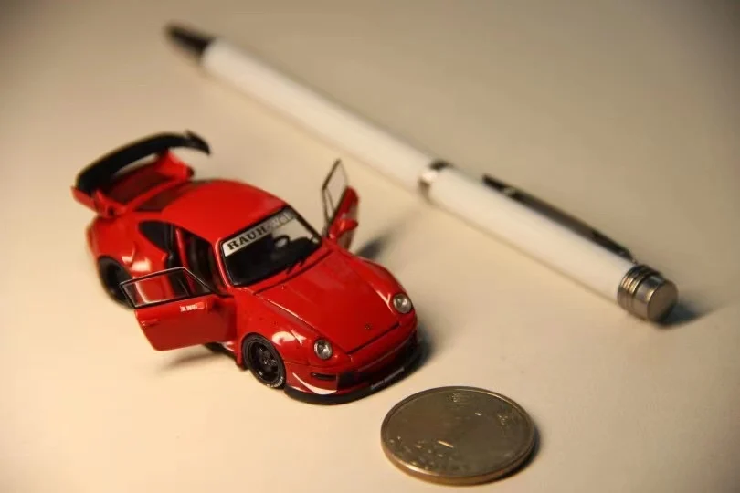 

Stocks PGM 1/64 RWB 993 Red Color Diecast Fully-Opened In 2023 Collection Gift Scale Model Car