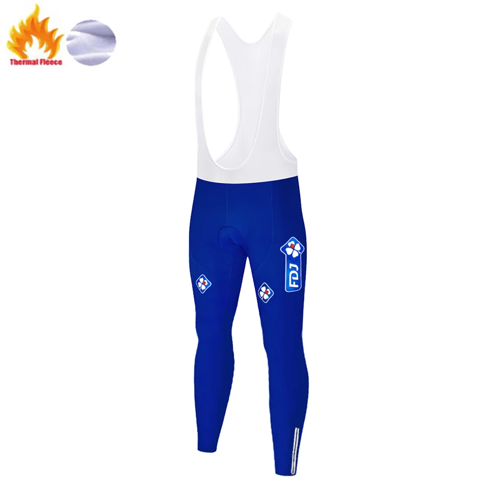FDJ cycling pants Fleece winter pants men штаны мужские pantalon cyclisme homme hiver pantalones mtb велоштаны зимние