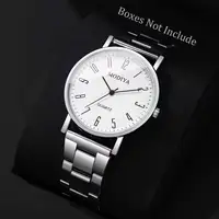 Fashion Men Business Watches Simple Analog Quartz Wristwatch Reloj Hombre（Without Box） 2