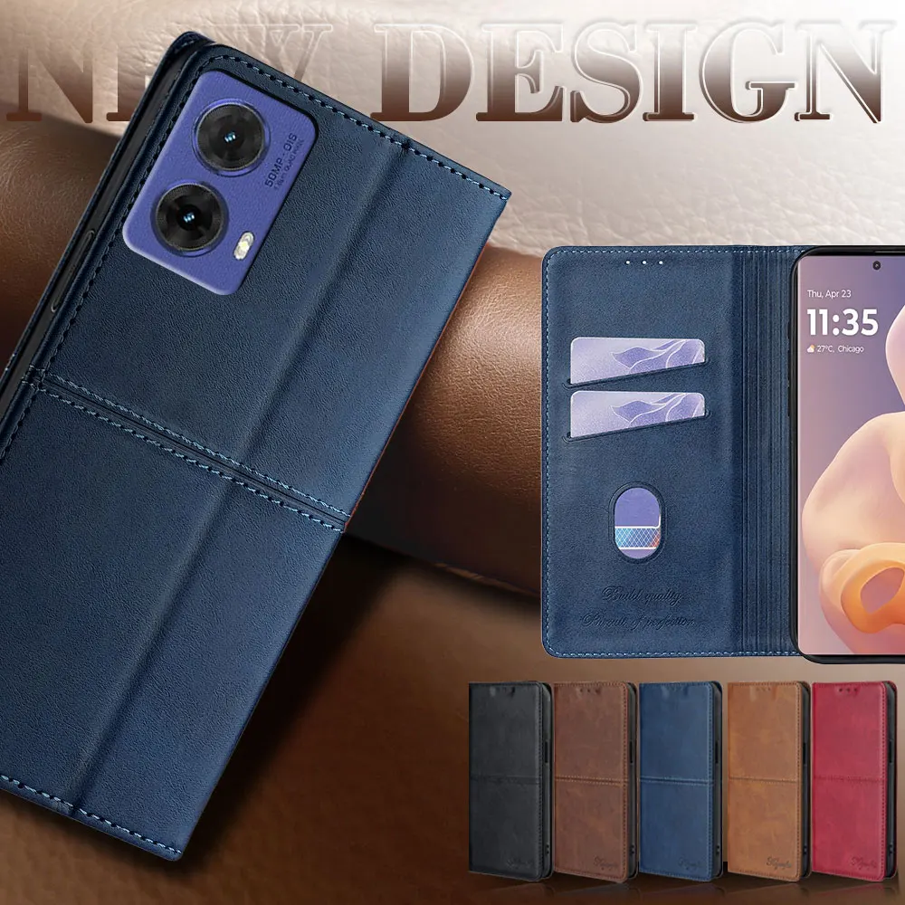 Leather Magnetic Phone Case - Sleek Protective Cover