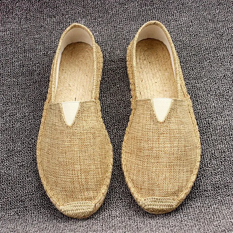 

Summer Vintage Kungfu Shoes Linen straw shoes Chinese Traditional Shoes Wushu Tai Chi Old Peking Shoes Martial Art Sneaker