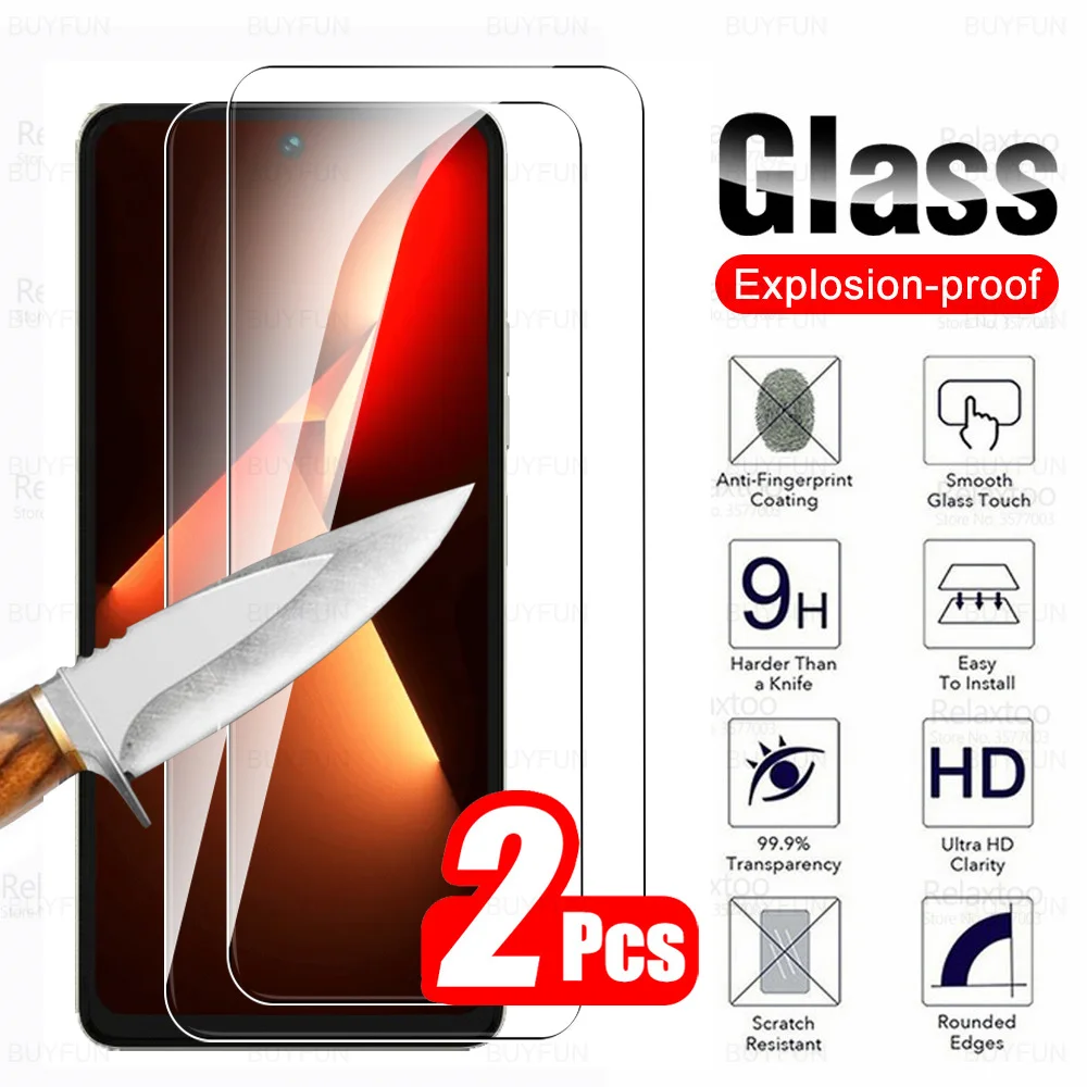 

For Tecno Pova 5 4G Glass 2Pcs Tempered Glass Tecon Pova5 Pro Pova5Pro 5Pro LH7n LH8n 6.78inch Screen Protector Armor Cover Film