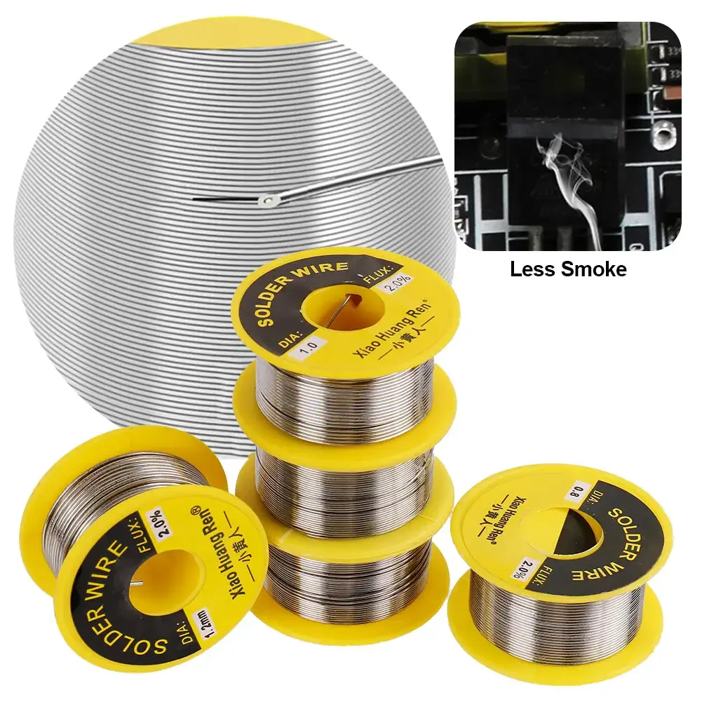 1PC 60/40 Solder Wire Soldering Welding Flux 1.5-2.0% Iron Solder Wire Rosin Core Tin Reel 50g Diamater 0.5 0.6 0.8 1 1.2mm soldering wire
