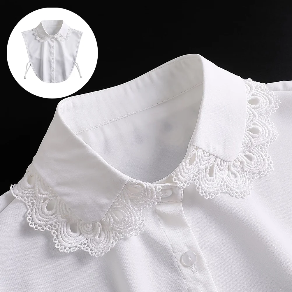 

False Collar Womens Blouses Chiffon Fake Collars Accessories Lady Half Shirt Costume Faux Miss for