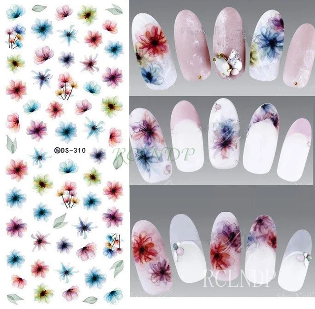 Peacock Feather Nail Art Decal Sticker - Nailodia