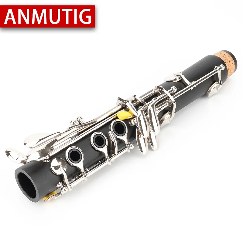 Bb Professional Clarinet 17 Key Hard Rubber Pipe Material Clarinete Instrument