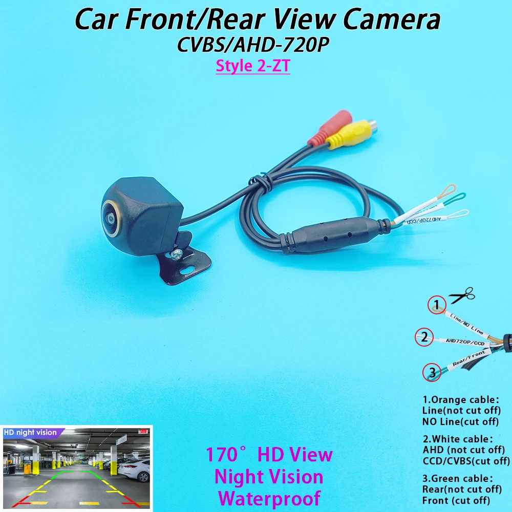 170도 AHD 1080P CVBS 자동차 후방 카메라 (혼다 브리즈 2020 차량용) 트랙/룰러 720P NTSC PAL 지원