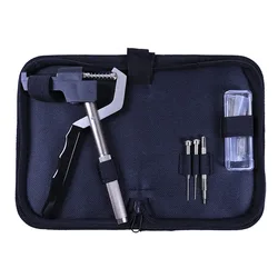 Premium Watchband Repair and Adjustment Tool Kit with Handheld Pliers (Black)