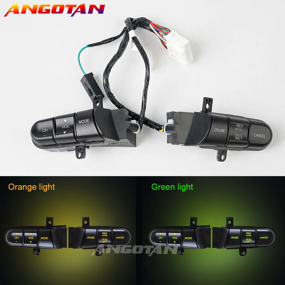 For Honda 08-11 Fit 08-14 City 04-08 Civic Car Steering Wheel Audio Control Switch/Button Refitting Suit 36770-Sna-A12