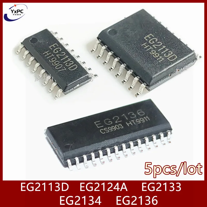 

5pcs EG2124A EG2133 EG2134 TSSOP20 EG2136 SOP28 EG2113D SOP16 Chips