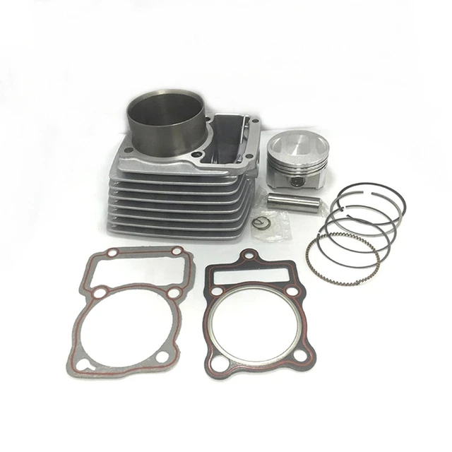 CILINDRO COMPLETO 200cc INC. KIT CG200 P15 PLATA (PISTON CONVEXO) CG200