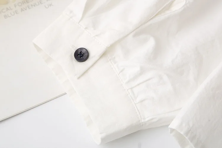 Fashion Plus Size Women's Blouses Autumn New Style Simple And Elegant Long Sleeve Bright Line Casual Washed Cotton Shirt 2527