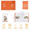 4-pack autumn pumpkin napkins, 40 * 60cm flat and stain resistant, suitable for dining and kitchen use 6
