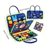 Busy Board Toy Develop Fine Motor Skills & Educational Puzzle Sensory Development - Perfect Travel Toy For Planes & Cars 2