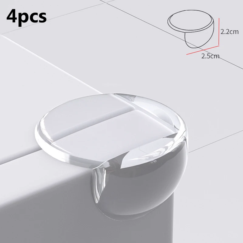 4Pcs Silicone Corner Protectors For Children Baby Safety Table Edge Protection Cover Child Anticollision Table Corner Edge Guards
