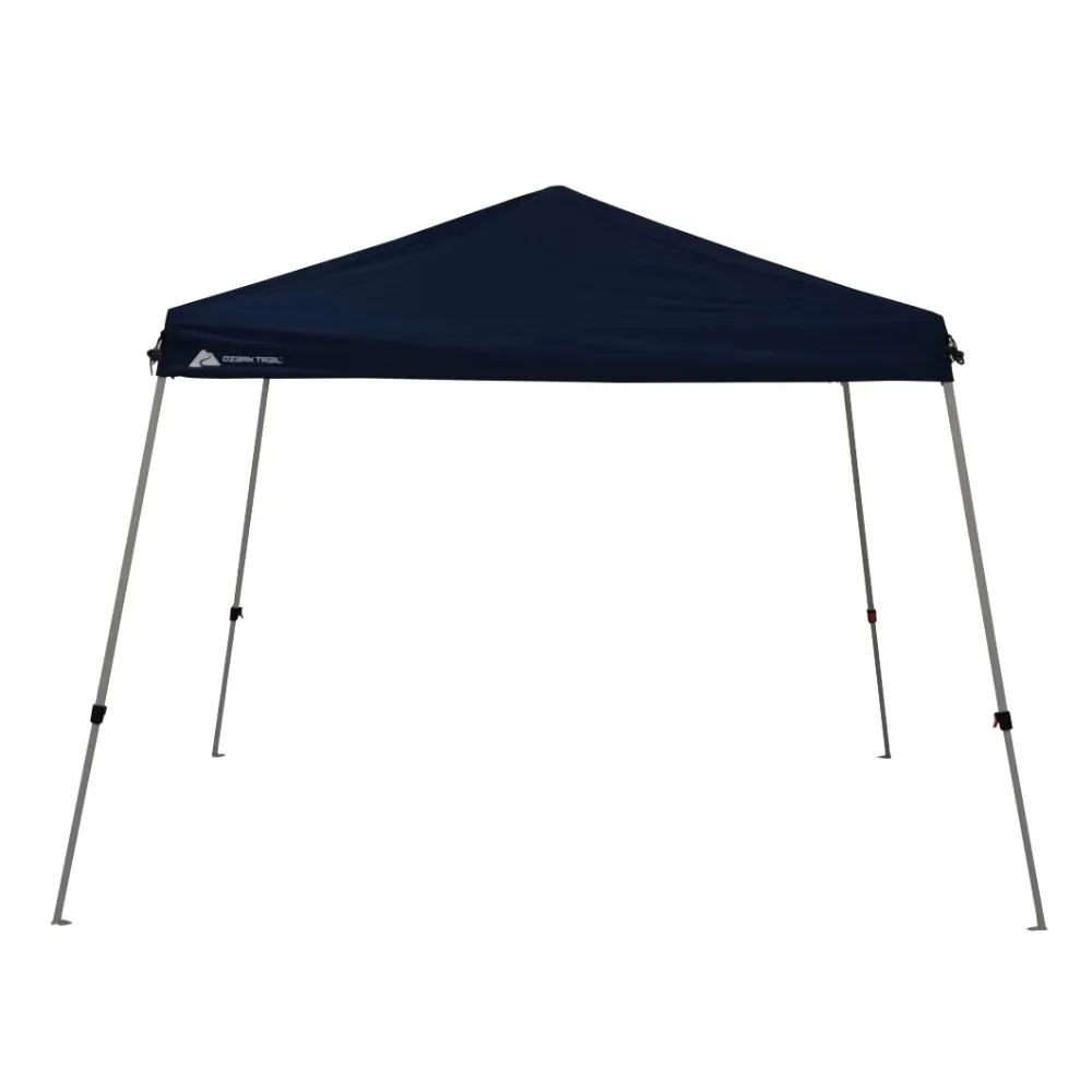 

10' x 10' Instant Slant Leg Canopy, Dusty Blue, outdoor canopy Camping supplies beach tent