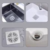 10/50PCS Anti Blocking Filter Screen Hair Catcher Drain Strainer Kitchen Bathroom Disposable Floor Drain Sticker Dust Preventio 4