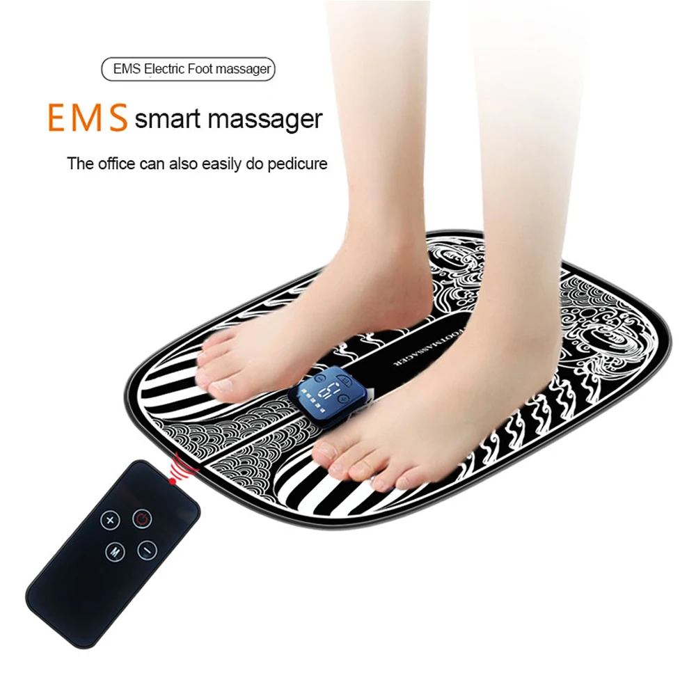 

tens fisioterapia foot massager mat massageador pes muscular Electric EMS Health Care relaxation terapia fisica massage salud