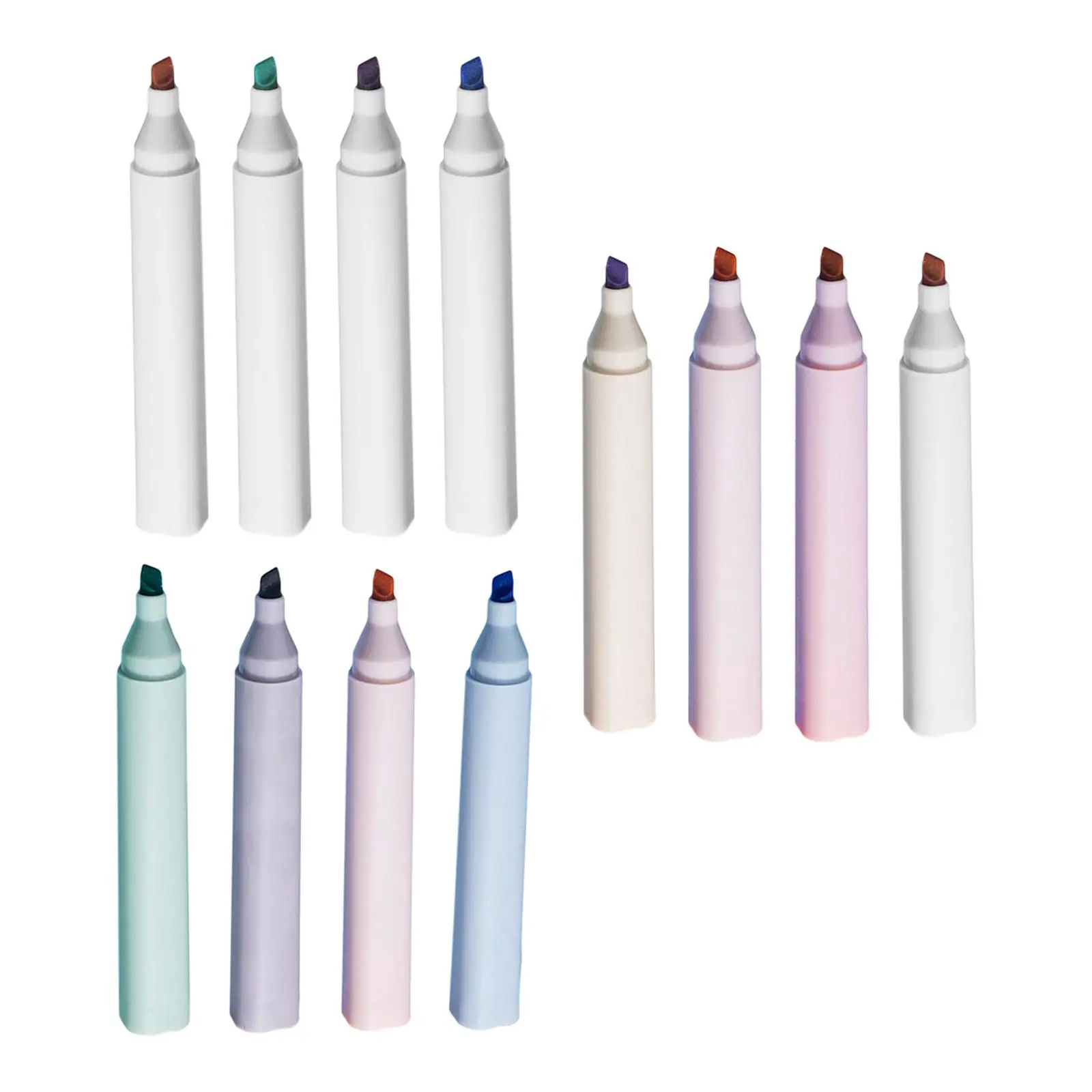 4x Highlighters Large Ink Reservoir Study Supplies 4 Colors Marker for Mark Key Points Taking Notes Office School Art Painting | Канцтовары