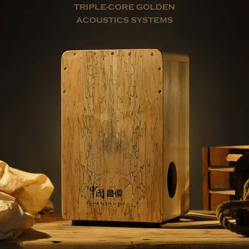 Solid Wood Cajon Box Drum Professional Hand Drums Portable Beginner Tambourine Meditation Sounds Fantastic Musical Instrument musical percussion instruments wooden hand drum