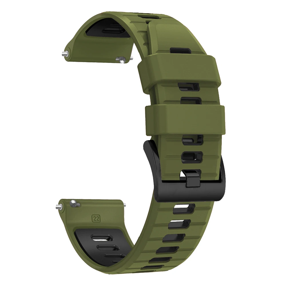 Sports Silicone Bracelet - Pack of 2, Compatible with Multiple Smartwatches
