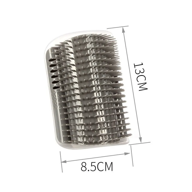 Cat Brush Comb Cat Toy with Catnip Pet Wall Brush Corner Cat Massage Self Groomer Comb Brush Kitten Rubs with A Tickling Comb 2