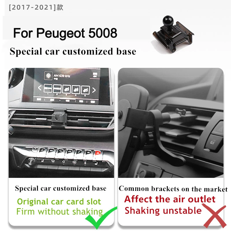 Schwerkraft Auto Telefon Halter Für Peugeot 4008 5008 308 2008 3008 207 Air  Vent Clip Montieren Mobile Handy Stand GPS Zubehör - AliExpress