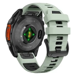 Two-Tone Silicone Strap for 20mm Epix Pro 42MM (Mint black)