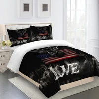Bedding Set Black Deer Pattern Duvet Cover Kids Adult Bed Set Room Decor Four Season 1 Duvet Cover,1-2 Pillowcases Or Set
