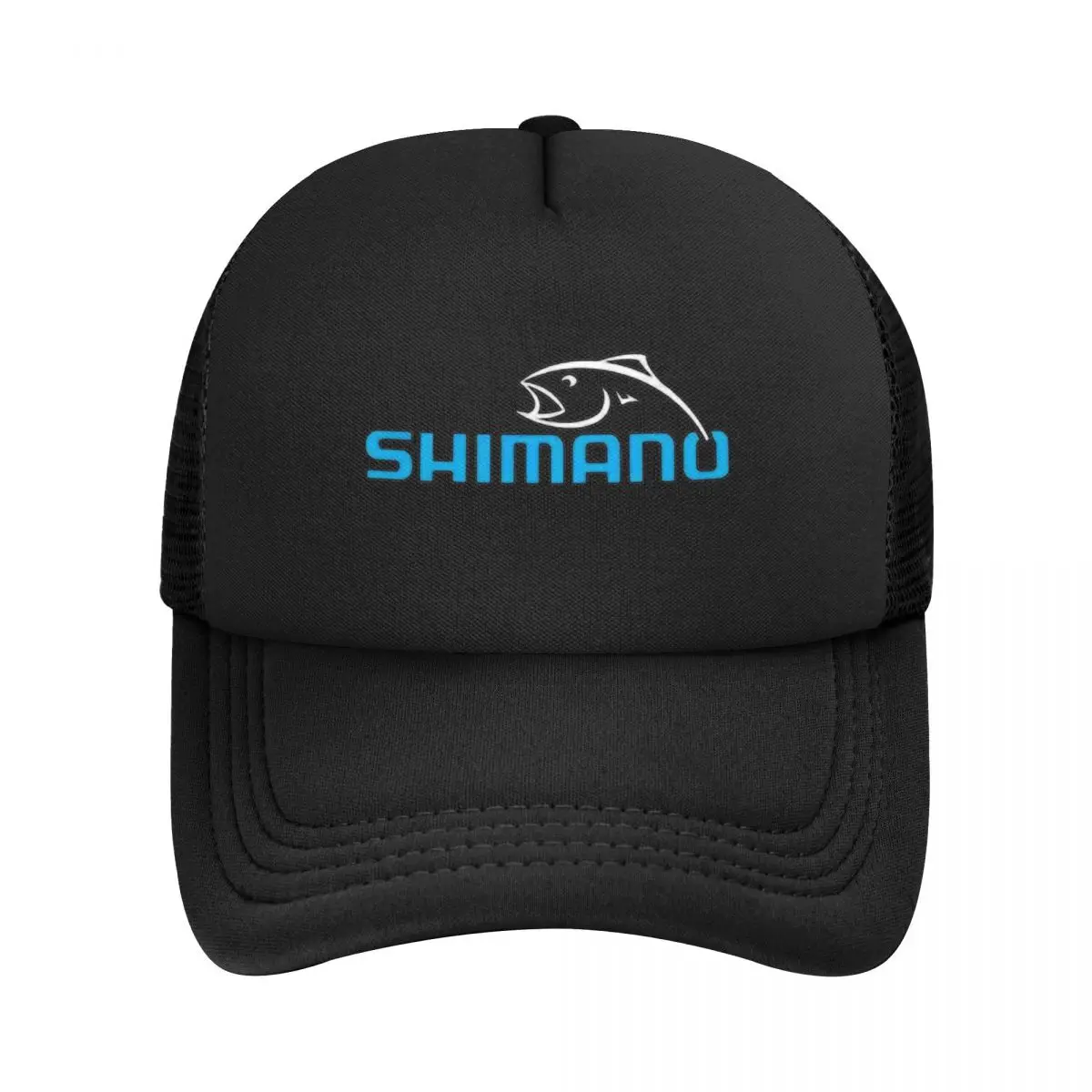 여름 활동에 최적의 통기성 있고 조절 가능한 Blue S-Shimano 트러커 캡으로 스타일리시하고 편안하게
