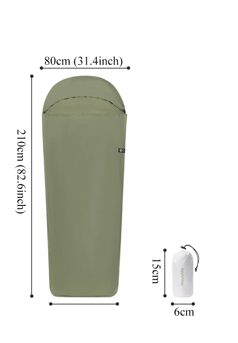 Description Picture 6 of item2024 Naturehike New arrival Sleeping Bag Liner Tourism Single Stretch Envelope 128g Ultralight Camping Sleep Bags Accessories