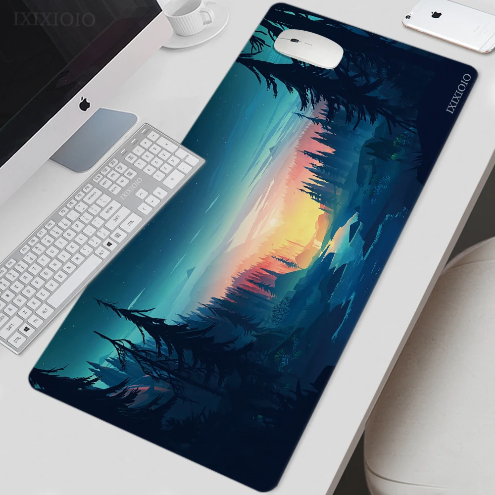Tappetino Per Mouse Gamer Deep Forest Xl Large Home Hd Mousepad Xxl Tappetino Per Mouse Tappeto Per Ufficio Tappetino Per Mouse In Gomma Naturale