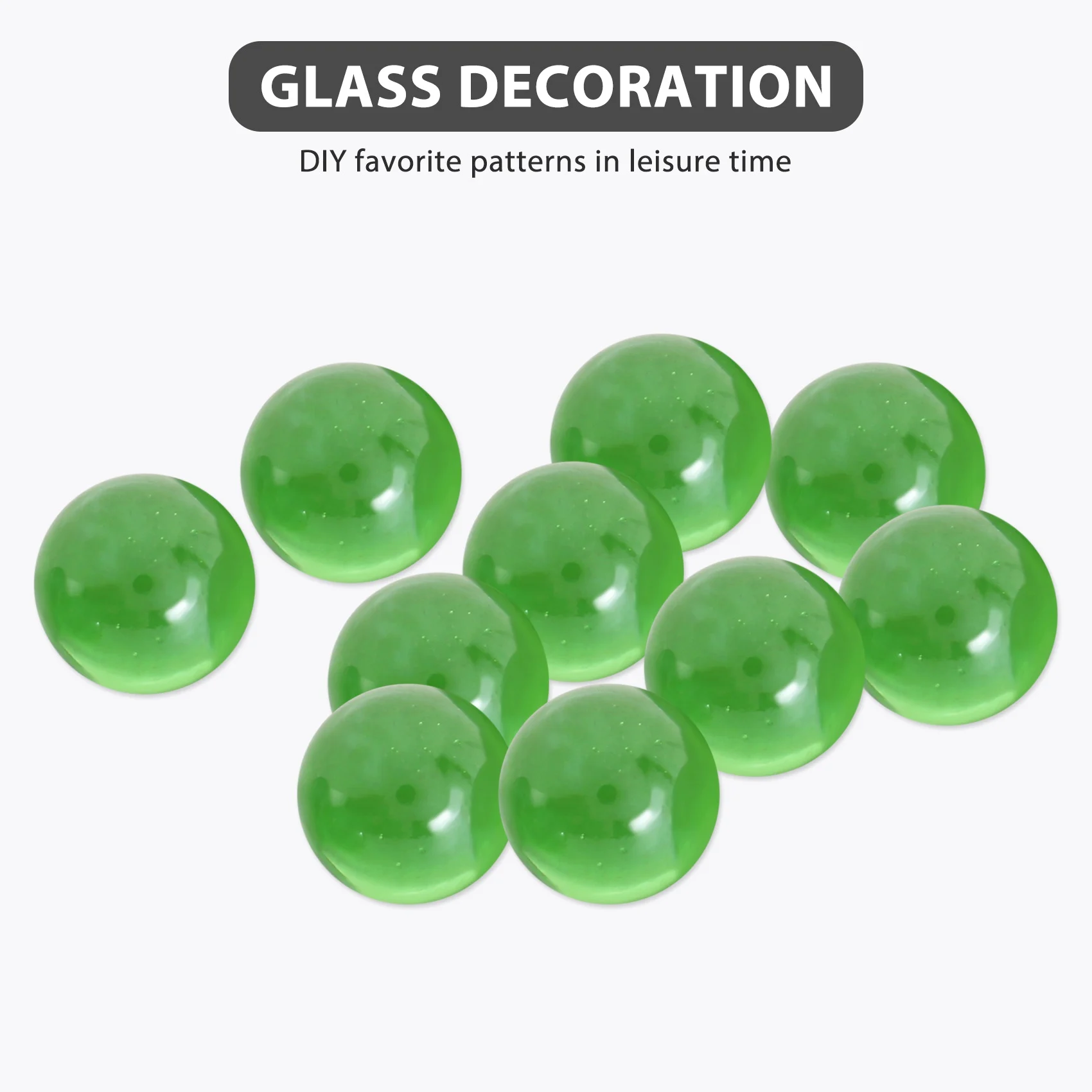 10 Pcs Marbles 16mm glass marbles Knicker glass balls decoration color nuggets toy green 4