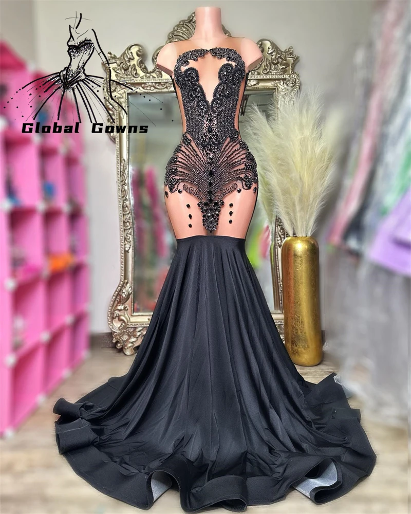 black halter top bridesmaid dresses Zapaka Women Long Dress Mermaid Pleated Navy Blue Beaded Satin Back to Office Color:Candy_Pink