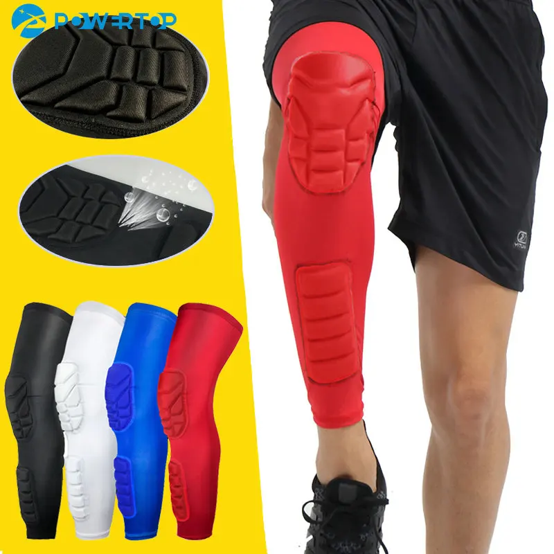 

Compression Knee Pads Honeycomb Calf Knee Long Leg Sleeve Men Women Basketball Kids Sport Protection Soccer Gym Leggings