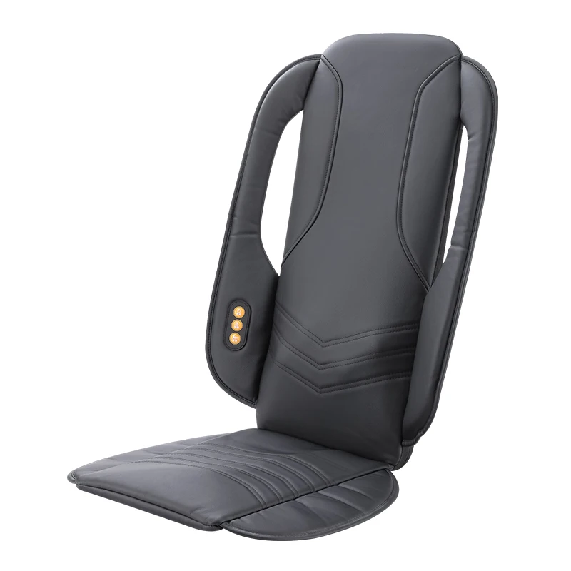 D253 High Quality Full Back Massage Cushion Vibrating Heated Car Seat Cushion With 3 Intensity Levels 3
