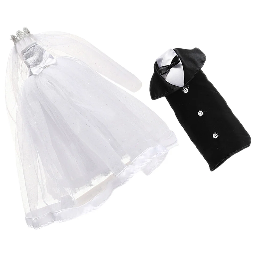 

Wedding Bottle Set Reusable Caps Covers Decorations Party Romantic Bridal Veil Mesh