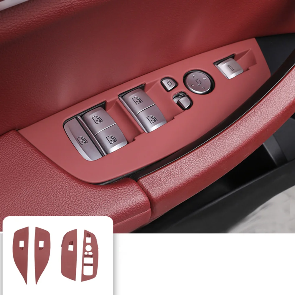 

Для BMW X3X4X5 подходит для оконных кнопок рамка автомобильный подъемник панель украшение автомобильный внутренний центральный переключатель управления панель наклейки