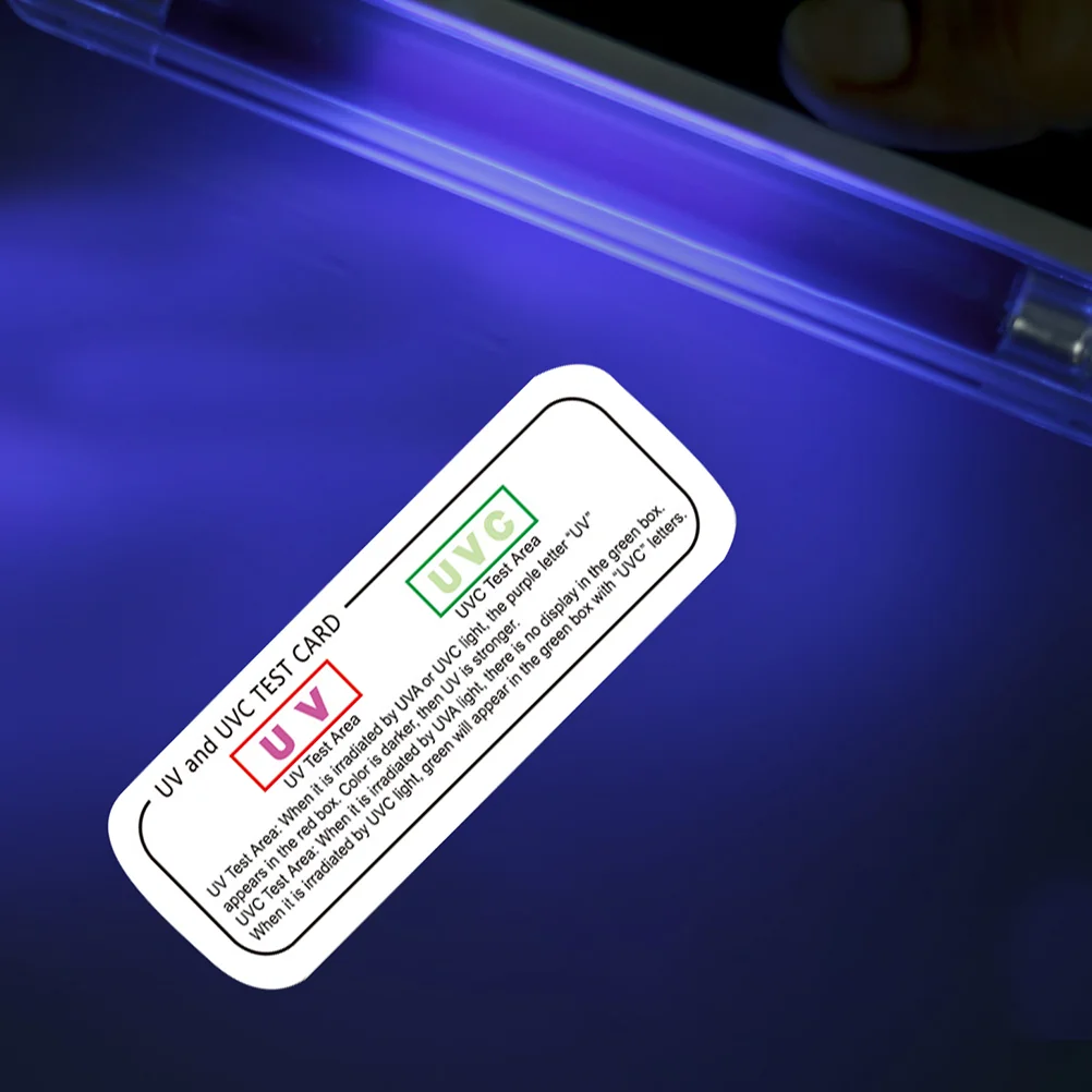 5 Pcs Uv Test Nessuna Luce Strisce Reattive Carte Identificative Carta Per Armadietto A Raggi Ultravioletti Carte Per Interni La Lampada