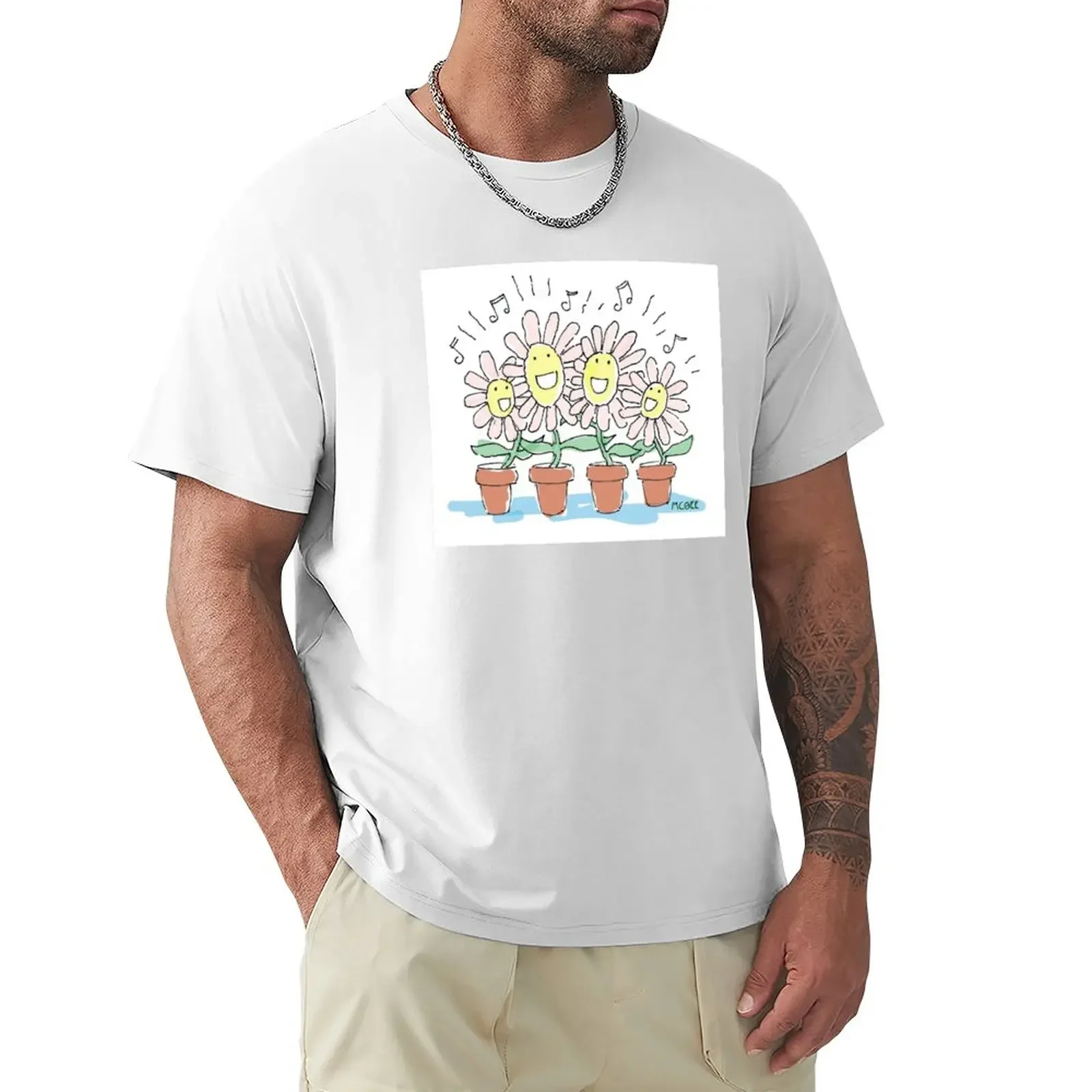 

Singing Flowers T-Shirt vintage clothes vintage t shirts for men pack