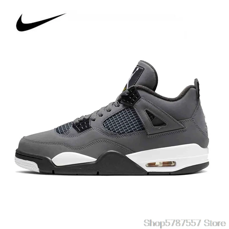 Nike Air Jordan 4 Women's Basketball Shoes Original Cool Grey 2019 GS ...