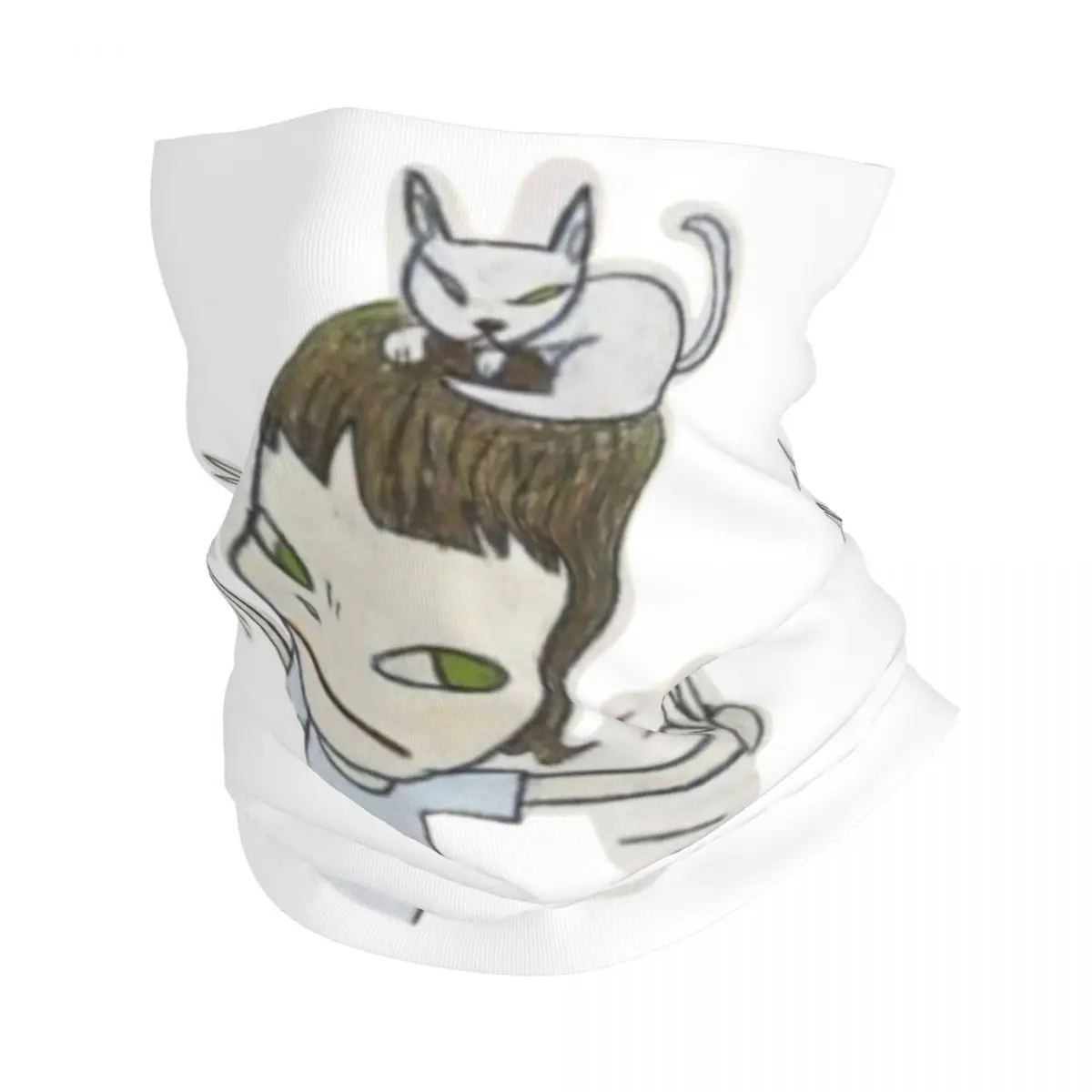

Японский мультфильм манга Yoshitomo Nara бандана Манишка для женщин и мужчин зимний лыжный шарф-труба гетры чехол для лица