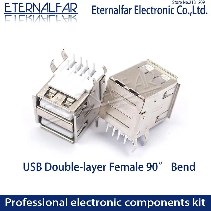 Micro USB di alta qualà tipo B presa femmina a 5 pin 4 gambe verticali connettori di saldatura per connettore di interfaccia macchina intelligente PCB  13