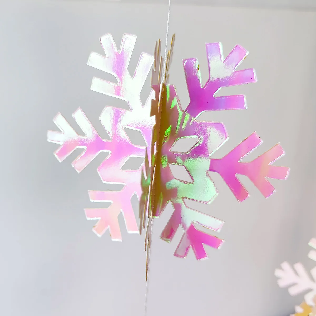 Rot Weiß Grün 3D Weihnachtsbaum Papier Girlanden Hängende Banner Luftschlangen 2024 Weihnachtsfeier Wohnzimmer Home Wanddekorationen – Detail 15
