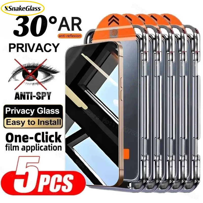 Ultra Privacy Tempered Glass Screen Protector with Anti-Spy and Dust-Free Technology