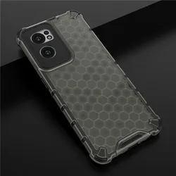 Shockproof Honeycomb Hard PC Bumper Case for OnePlus Nord CE2 5G (Black)