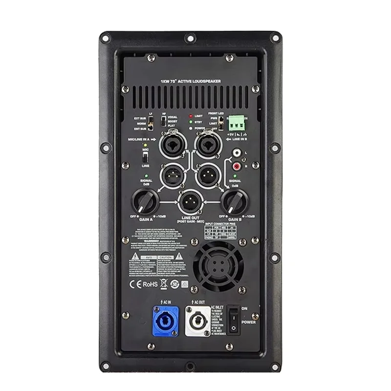 K12A 전문 디지털 파워 앰프 모듈 1000W 액티브 클래스 D 파워 앰프 홈 시어터 라우드 스피커용