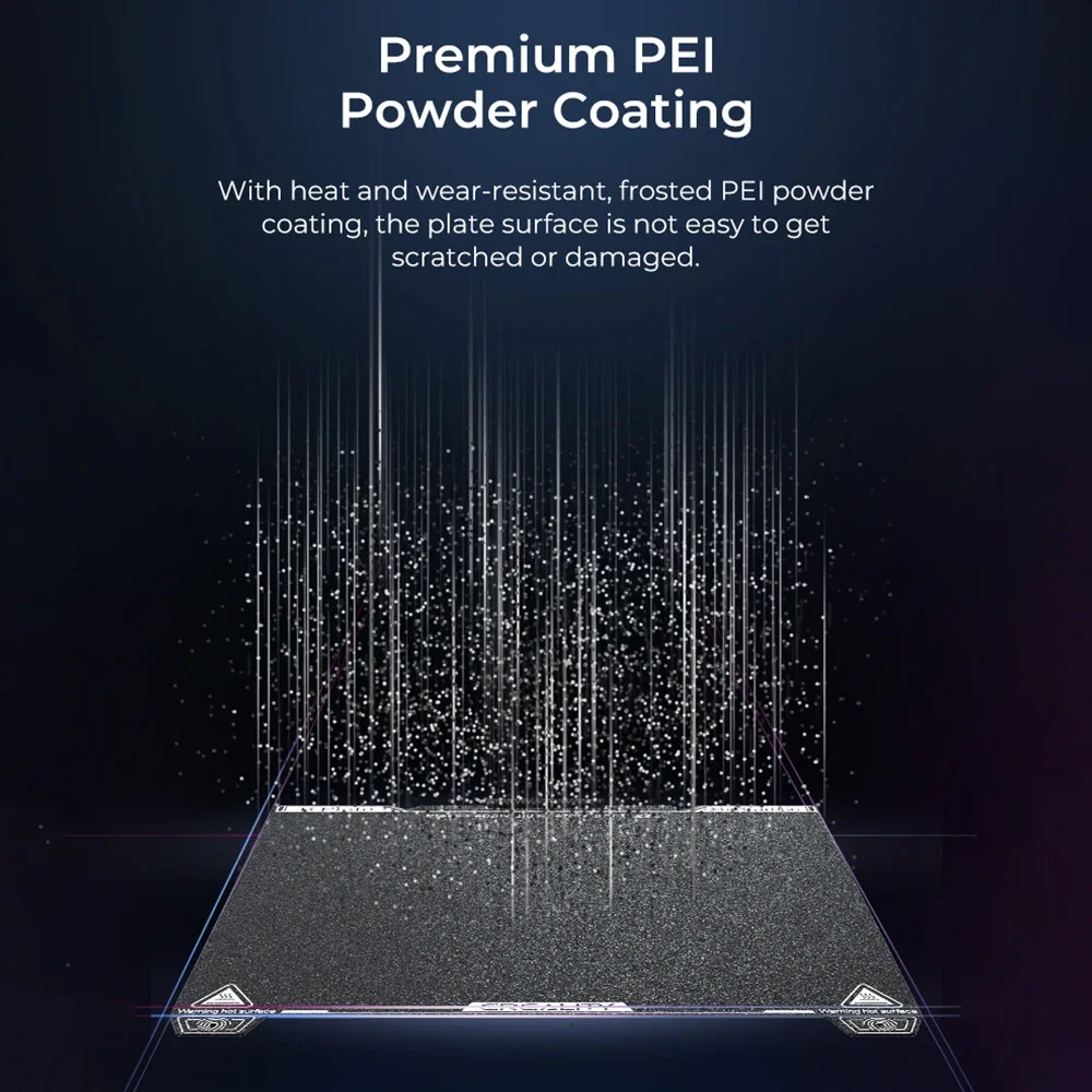Creality 공식  K1C PEI 빌드 플레이트, 부드러운 마그네틱 스티커 없음, 235x235mm K1C 인쇄 플랫폼 보드, 프로스트