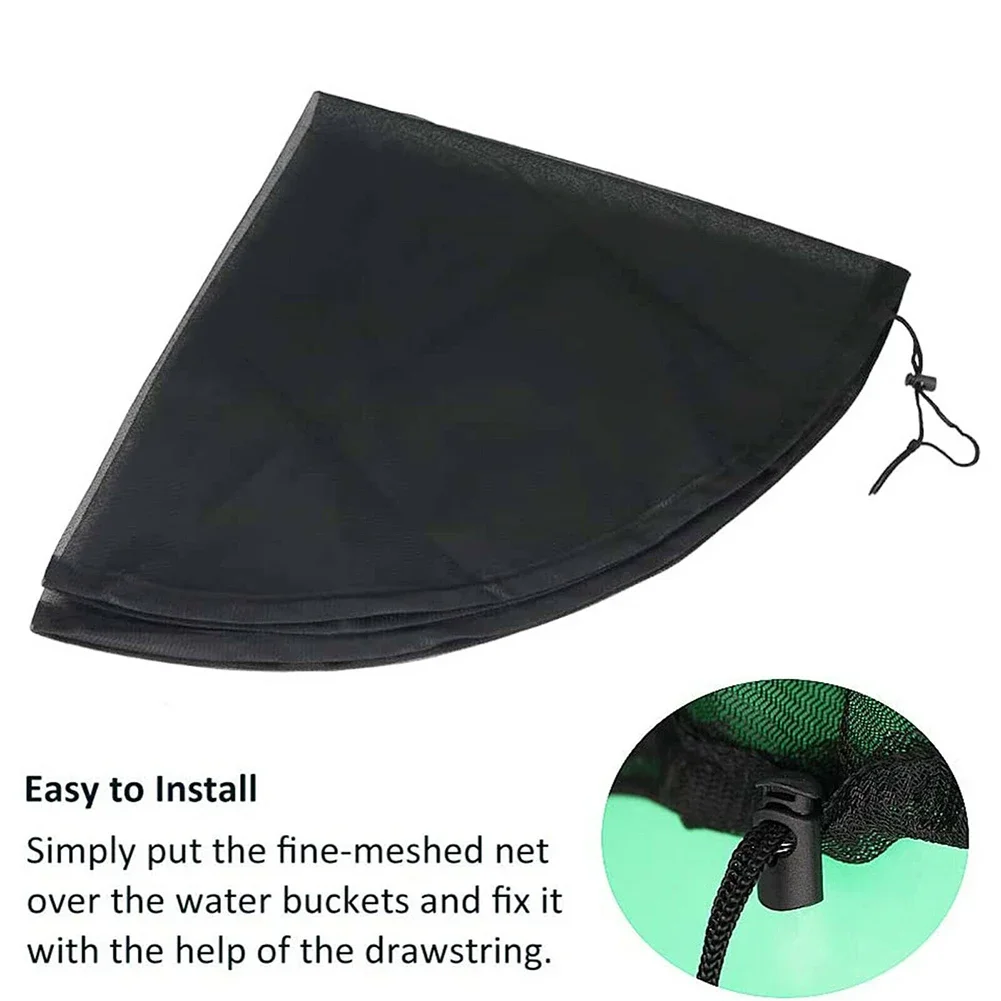 1pcs 60cm Mesh Cover Net for Rain Barrels, rain barrel cover