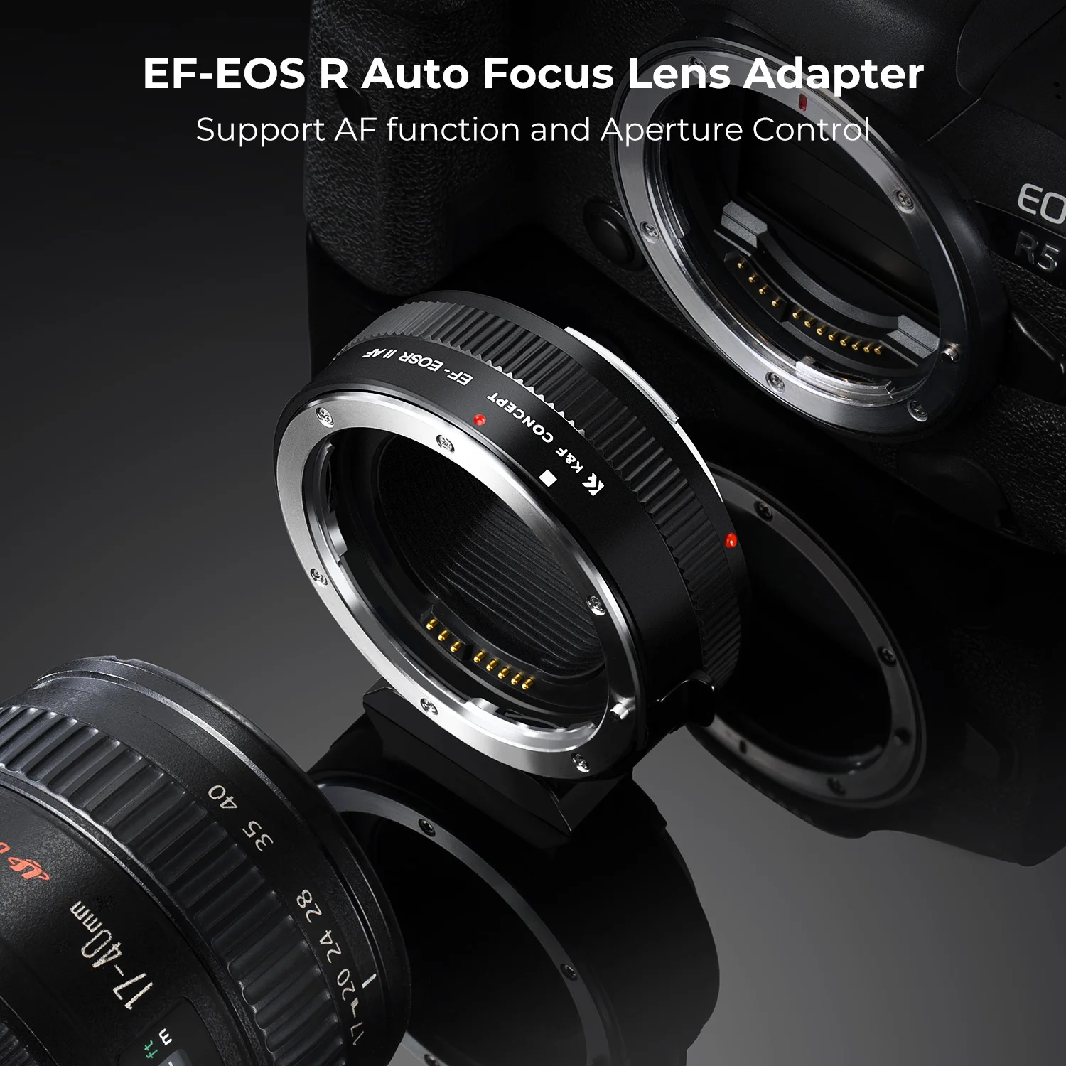 K & F 컨셉 자동 초점 어댑터, 캐논 EF EF-S 마운트 렌즈, EOS M, EOS R, RF, 소니 E, 후지 FX 마운트  카메라 어댑터 링 옵션 - AliExpress